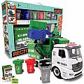 Crazy Trucks Recycling Garbage Truck Jumbo Playset with Lights & Sounds