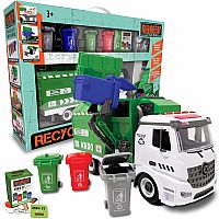Crazy Trucks Recycling Garbage Truck Jumbo Playset with Lights & Sounds