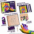 Clay By Number Sensory Air Dry Clay Art by OKTO - Winter Bunny Design