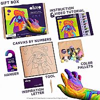 Clay By Number Sensory Air Dry Clay Art by OKTO - Winter Bunny Design