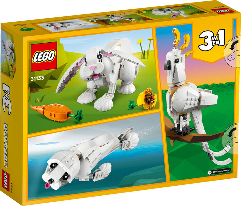 31133 LEGO Creator 3 in1 White Rabbit Building Toy Set - Building