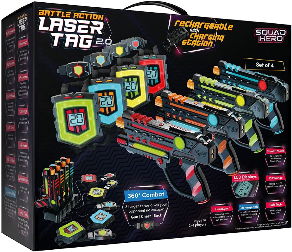 4 player outlet laser tag set