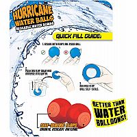 Fast Refillable Hurricane Water Balloons 3 pk
