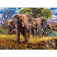 Elephant Family Puzzle 500pcs