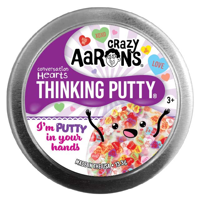Crazy Aarons Valentines Thinking Putty Set of 3 stretchy stim