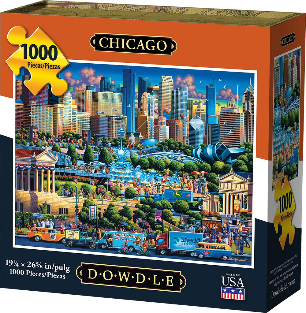 Dowdle Chicago 1000 pc Puzzle Building Blocks