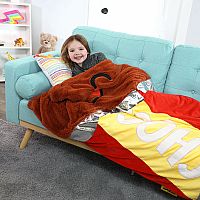 Chocolate Bar Super Soft Snuggly Blanket