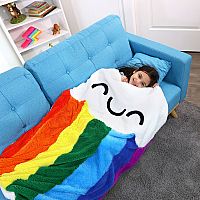 Rainbow Super Soft Snuggly Blanket