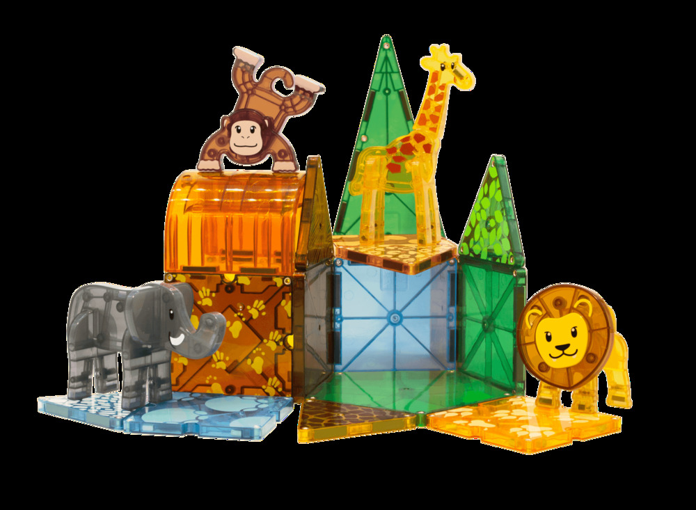 Magnatiles MagnaTiles Safari Animals 25pc Set Building Blocks