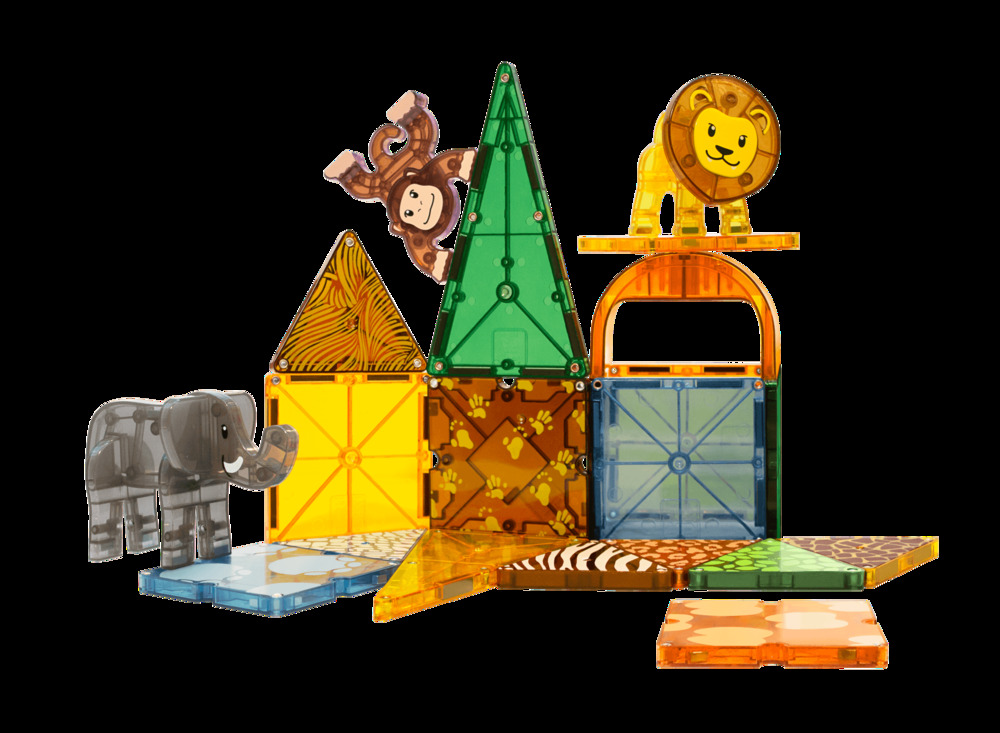 Magnatiles MagnaTiles Safari Animals 25pc Set Building Blocks