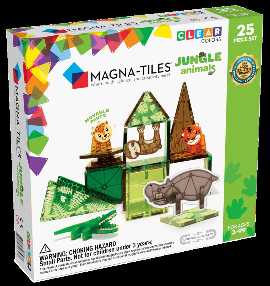 Magnatiles Magna-Tiles Jungle Animals 25 piece set - Building Blocks