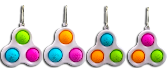 Pop Zee Sensory Fidget Keychain Building Blocks