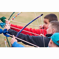 Best Archery Set by Two Bros Bows with Trifold Target 