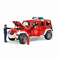 Jeep Rubicon fire vehicle w fireman