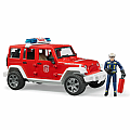 Jeep Rubicon fire vehicle w fireman