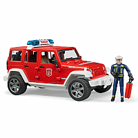 Jeep Rubicon fire vehicle w fireman