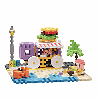 MARIOINEX MINI WAFFLE CITY - FOOD TRUCK - 148 PCS