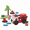 MARIOINEX MINI WAFFLE CITY - FIRE TRUCK - 80 PCS