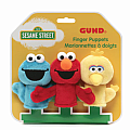 Sesame Street Finger Puppets Set of 3, 3 in - Gund Plush