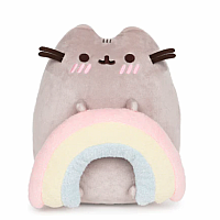 Pusheen with Rainbow, 9.5 in - GUND Plush
