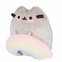 Pusheen with Rainbow, 9.5 in - GUND Plush