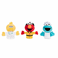 People in Your Neighborhood Finger Puppets Set of 3, 3 in - Sesame Street