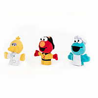 People in Your Neighborhood Finger Puppets Set of 3, 3 in - Sesame Street