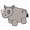 Squishable Mini Rhino - Available 8/24/2023