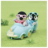 Calico Critters Penguin Babies Ride 'n Play