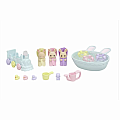 Calico Critters Triplets Baby Bathtime Set