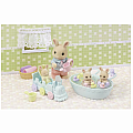 Calico Critters Triplets Baby Bathtime Set