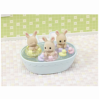 Calico Critters Triplets Baby Bathtime Set