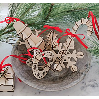 DIY Wood Ornaments Advent Calendar