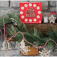DIY Wood Ornaments Advent Calendar
