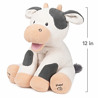 ANIMATED BUTTERMILK THE COW, 12 IN