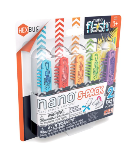 HEXBUG nano 5 Pack - 4 Nano Plus Bonus Flash Nano - Building