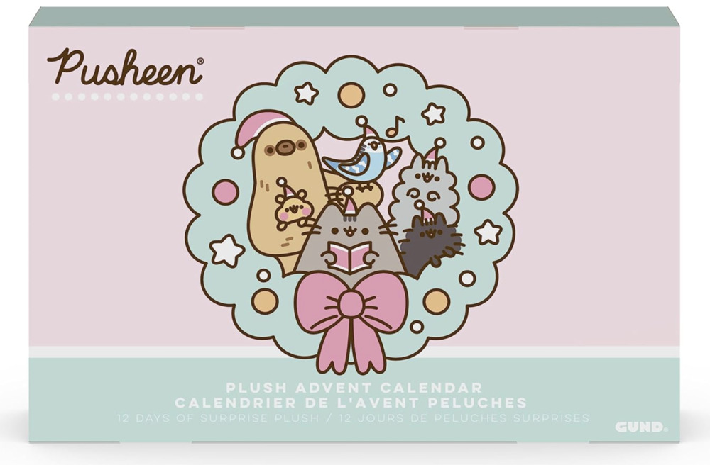 GUND Pusheen Holiday Advent Calendar 12 Days of Surprise Plush
