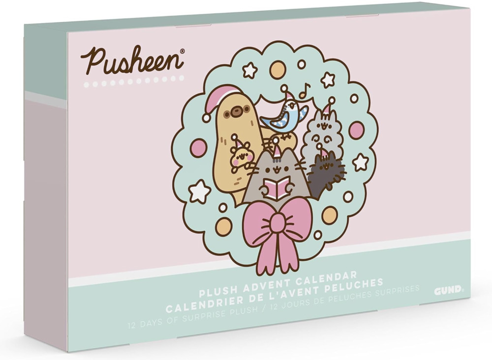GUND Pusheen Holiday Advent Calendar 12 Days of Surprise Plush