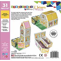 Unicorn Stable Magna-Tiles Structure Set