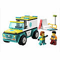 LEGO Emergency Ambulance and Snowboarder