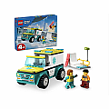 LEGO Emergency Ambulance and Snowboarder