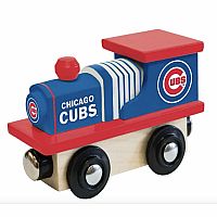 Chicago Cubs Wooden Toy Train Engine