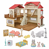 Calico Critters Red Roof Country Home Secret Attic Gift Set 