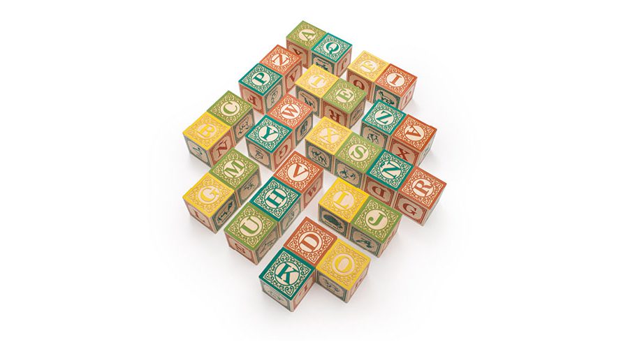 Uncle Goose Spanish ABC Blocks Building Blocks