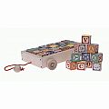 Uncle Goose Classic ABC Blocks with Wagon