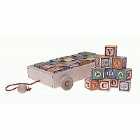 Uncle Goose Classic ABC Blocks with Wagon