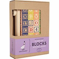 Uncle Goose Classic ABC Blocks with Wagon