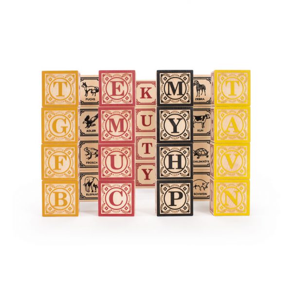 Uncle Goose German Alphabet Wooden Blocks - Building Blocks