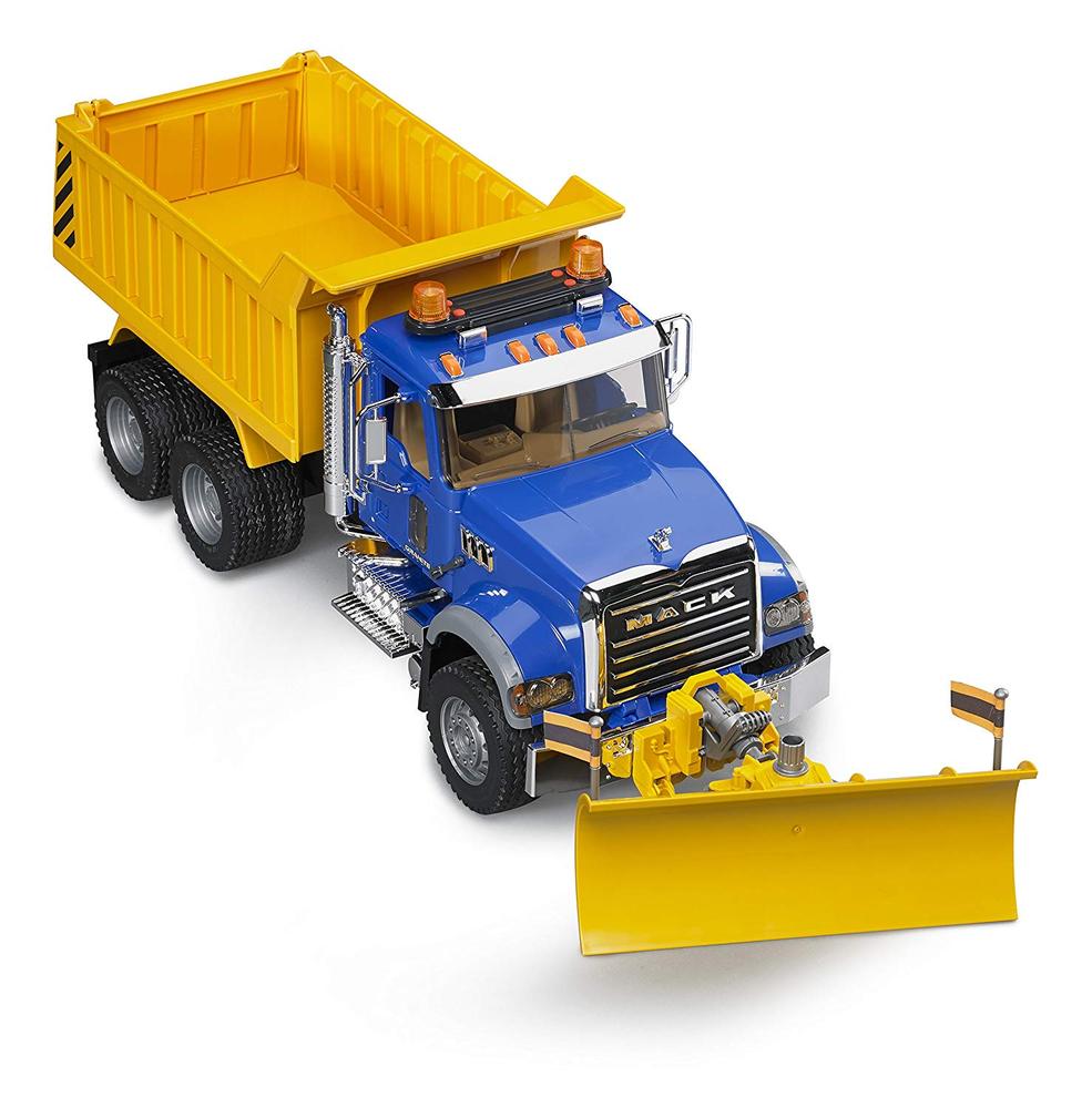 bruder mack snow plow truck