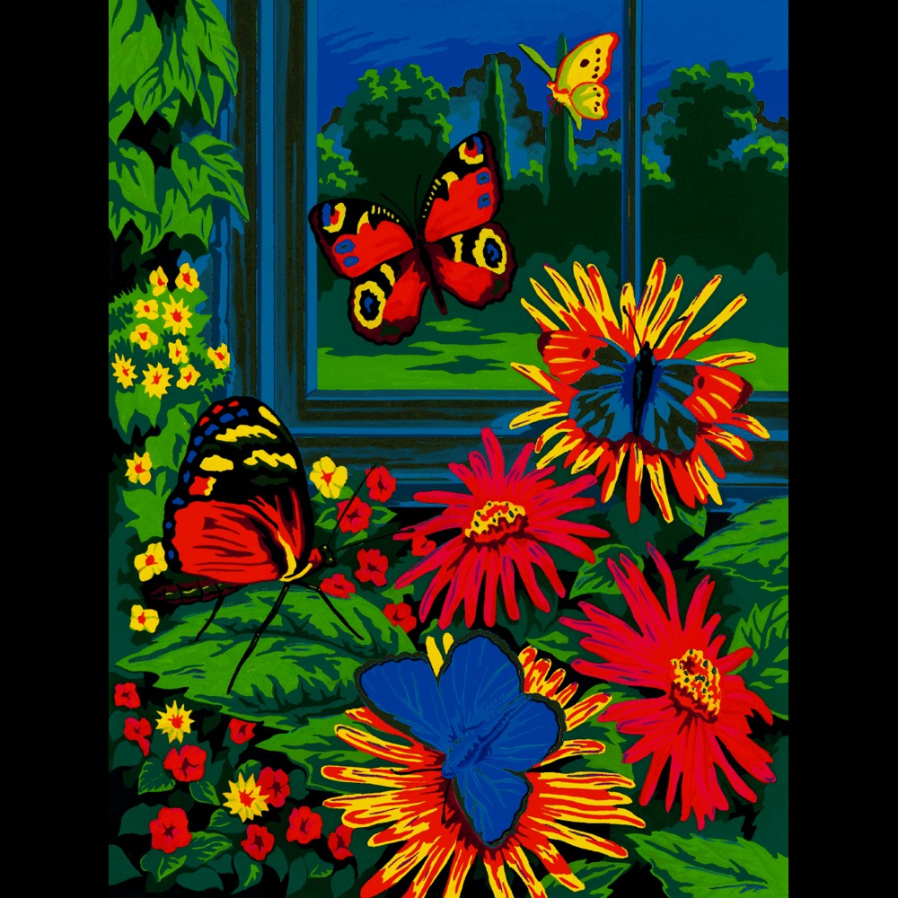Painting by number Butterflies Building Blocks